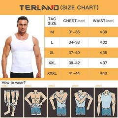 Mens Compression Shirt Slimming Undershirt Body Shaper Vest Workout Tank Tops…