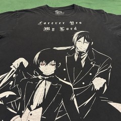 Black Butler T-Shirt Mens Forever Yes My Lord Anime MangaBig Graphic Large L