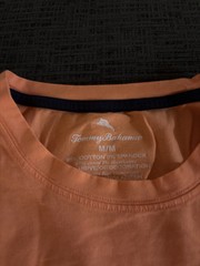 Tommy Bahama Men’s Crew-Neck T-Shirt Size M Coral/ Orange 95% Cotton 5% Spandex