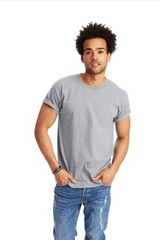 Hanes 5250 5XL Authentic Short Sleeve Men’s Cotton T-Shirt Light Steel