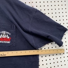 Vintage Big Dogs Shirt Mens Big 4X Blue Pocket Funny Freakin People Person