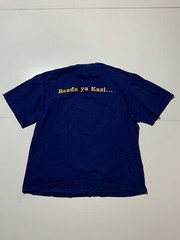 Vintage Tusker Beer Made In Kenya Baada Ya Kazi Africa Graphic Boxy T-Shirt Sz.L