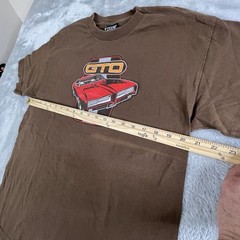 Vintage Pontiac GTO Brown Top Heavy Graphic T-Shirt Alstyle Apparel Size Large