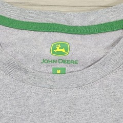 John Deere Graphic Tee Men’s Medium Gray Short Sleeve
