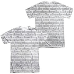 Sesame Street Bw Pattern Unisex Adult Halloween Costume T Shirt, S-3XL