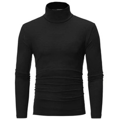 Men’s Thermal Underwear Top Slim Fit High Neck Long Sleeve Winter Shirt