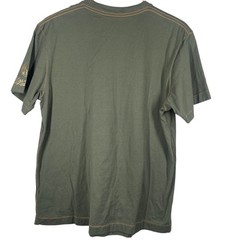 Marc Ecko Star Wars Yoda Graphic T-Shirt Olive Green Gold Foil Mens Large 2008