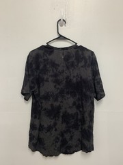 Rag & Bone Haydon Mens T Shirt Linen Blend Tie Dye Short Sleeve Large