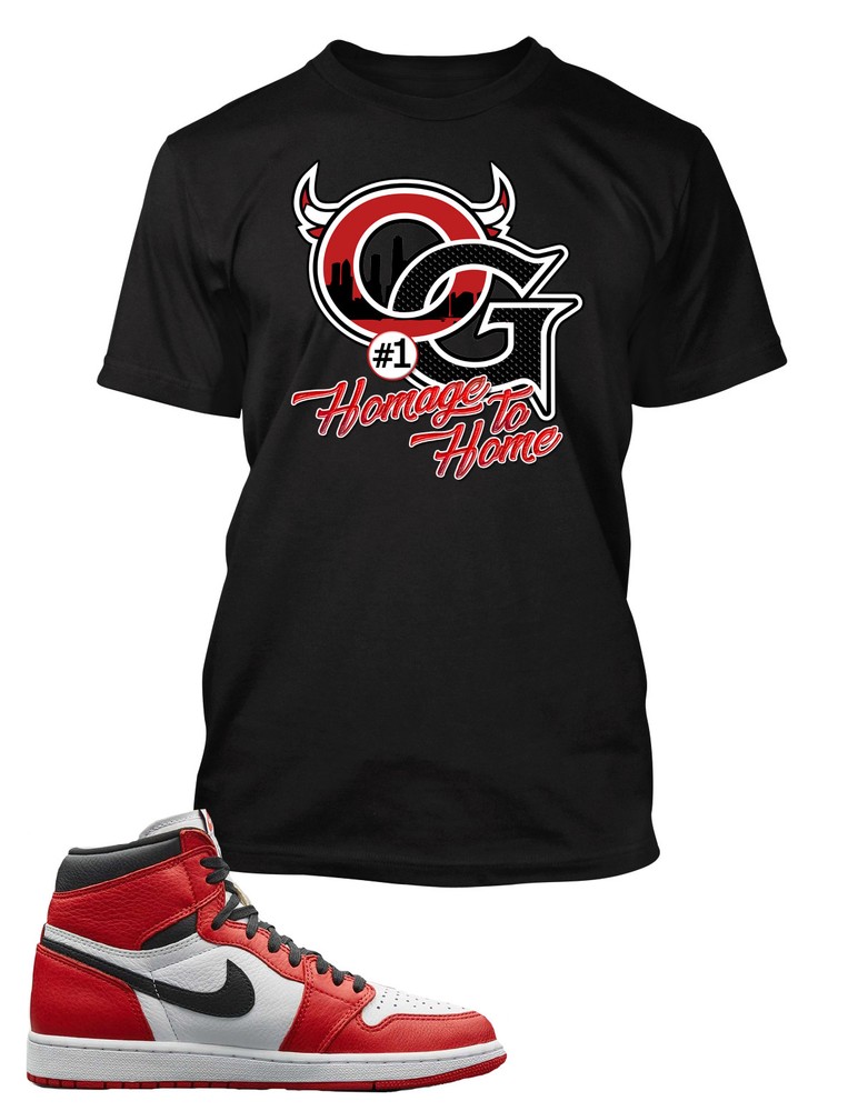 OG Tee Shirt J1 Shoe Homage to Home Shoe Men Graphic Big Tall Sneaker Tees