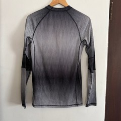 Y2K Vintage BURTON AK | Base Layer Top Tech Shirt | Medium Black and White