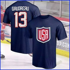 Johnny Gaudreau #13 USA 2025 4 Nations Face-Off Player Name & Number T-Shirt
