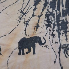 Vintage All Over Print Lion Tie Dye Made In USA Size Large