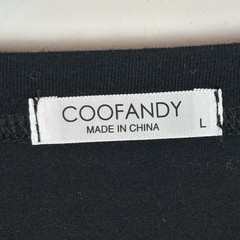 Coofandy Mens Black Short Sleeve Stretch Henley Tee size Large Classic Casual