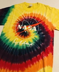 NEW – NASA Goddard Space Flight Center Tie Dye Colorful T-Shirt SMALL Artemis