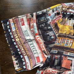 HUF S/S Button Down Vacation Shirt Bodega/Corner Store Print Men’s Size X-Large