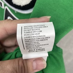 First Row Shirt Mens Green Lg spring break Double sided Streetwear Y2K Varsity