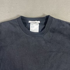 Helmut Lang Shirt Mens Small Black Embroidered HL Logo Crewneck Tee Portugal