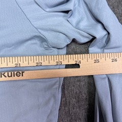 32 Degrees Cool Long Sleeve Shirt Mens XL Blue Gray Performance Mesh Crew Neck