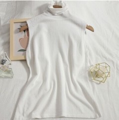 Men’s Sleeveless Turtleneck Tee Solid Tank T Shirt Thermal Pullover Top Slim Fit