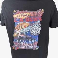 Irregular L.A. Guns Band Black Shirt Dragon Livestream Las Vegas Mens Size Med