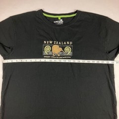 Wild Kiwi T Shirt Size XXL New Zealand Aotearoa Long White Cloud Embroidered