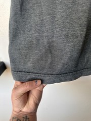 Hurley Men’s T-Shirt M Gray Crew Neck Short Sleeve Graphic Logo Cotton Knit
