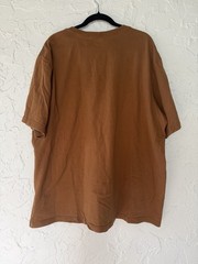 Carhartt Logo Graphic T-Shirt Men’s 2XL Tall Brown Cotton Knit Relaxed Fit
