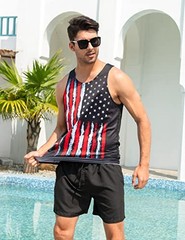 American Patriotic 3D Tank Top Mens Womens Unisex