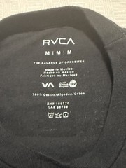 RARE RVCA Mens Hawaiian Islands Graphic Print Short Sleeve T Shirt Black Sz M