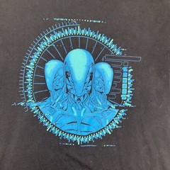 West World Synthetic Drone Robot Heads T-Shirt Large Black HBO TV Sci-Fi Mystery