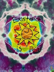 Cool Shirtz Cold Ones Existence is Pain Mandala Tie Dyed T-Shirt size Medium