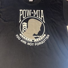 Vintage XL POW MIA ‘You Are Not Forgotten’ Graphic Print T-Shirt