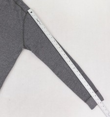 Wallace & Barnes Waffle Henley Shirt Men’s Medium Tall Gray Thermal Long Sleeve