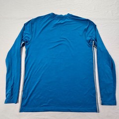 Gerry Blue Long Sleeve Polyester Spandex Performance T-Shirt Men’s M