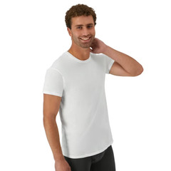 Hanes Men’s White Crew T Shirt Undershirts 10 Pack – XL size