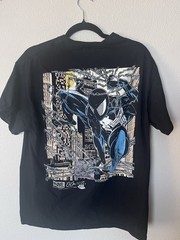 Marvel Comics Venom Spider Man Shirt Mens Large Black HUF Symbiote Graphic Tee