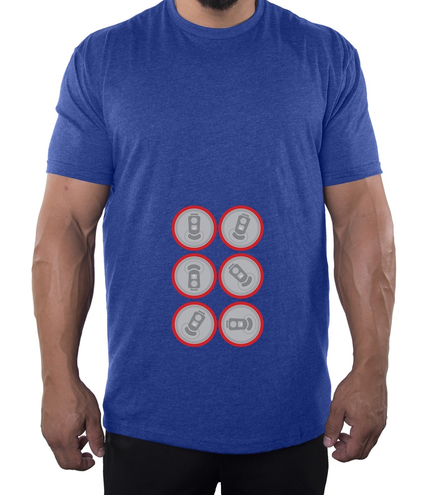 Six pack Beer T-shirt for Men, Funny Drinking Shirt, Men’s Tees
