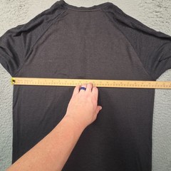Tommy John Shirt Mens L Henley Grey S/S Modal Lightweight Breathable Basic Layer