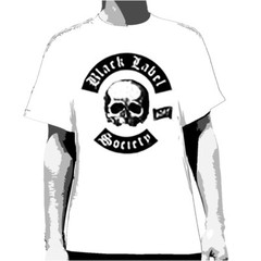 BLACK LABEL SOCIETY – Skull Logo on white – T-shirt – NEW – LARGE ONLY