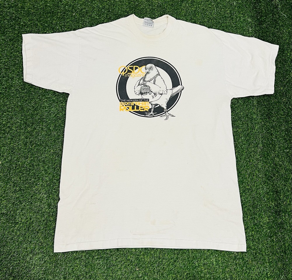 Vintage Pro Club Super Heavy Birmingham Roller Pigeon Tee OSDC Magazine 2XL Tall