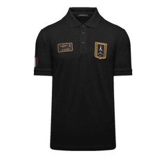 Air Force Polo Men’s Tricolor Arrows With Patch PO1927UP00191 Black