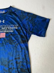 Under Armour shirt Mens Large Air Force Academy Loose Heatgear blue black