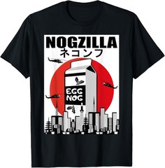 Eggnog Lover Nogzilla Funny Novelty Christmas Outfit Gift T-Shirt