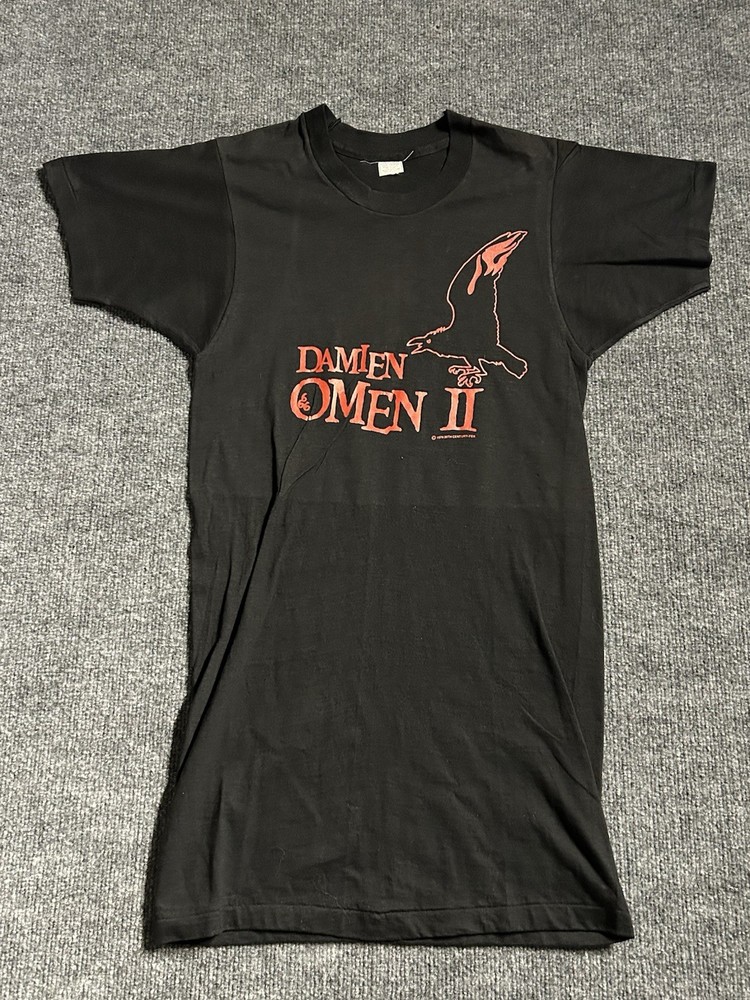 Vintage The Omen 2 Promo Tee Large (fits medium) Irregular Horror Single Stitch