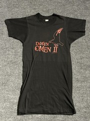 Vintage The Omen 2 Promo Tee Large (fits medium) Irregular Horror Single Stitch