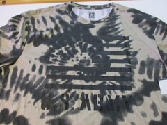 U.S ARMY USA FLAG LONG SLEEVE TIE DYED T-SHIRT 2XL NEW NWT UNITED STATES