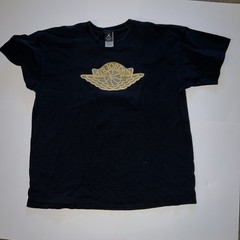Air Jordan 1 Black T-Shirt Basketball Print size XXXL 3x Brand Wings