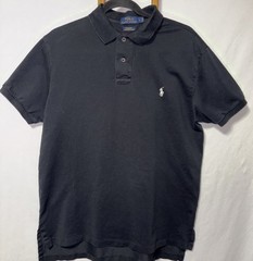 Polo Ralph Lauren Men’s Custom-Fit Polo Black Shirt Men’s Size Large White Pony