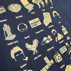 The ABC’s of Seinfeld Tshirt (Size Large) Black Gildan 90s TV Show