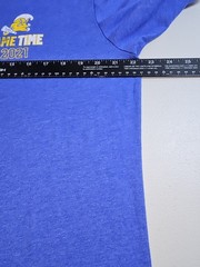 Tupelo High School 2021 Game Time Xl Mens Blue Double-sided Graphic Logo Tshirt